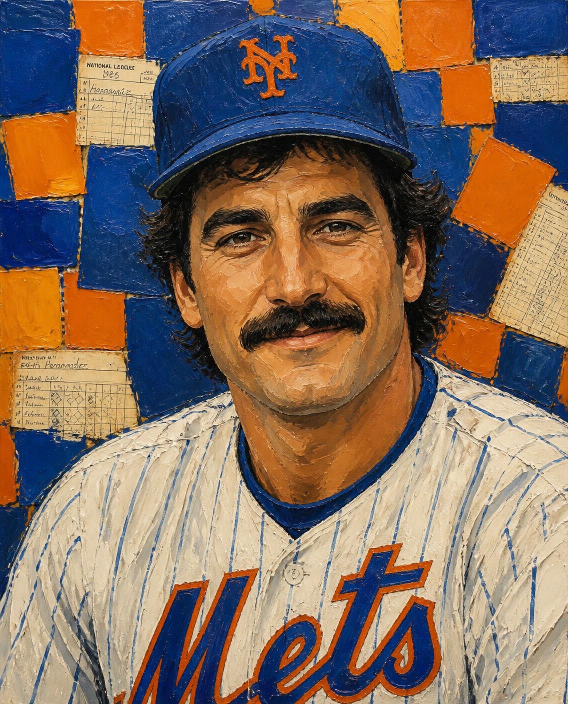 Keith Hernandez, SI portrait by Higgie