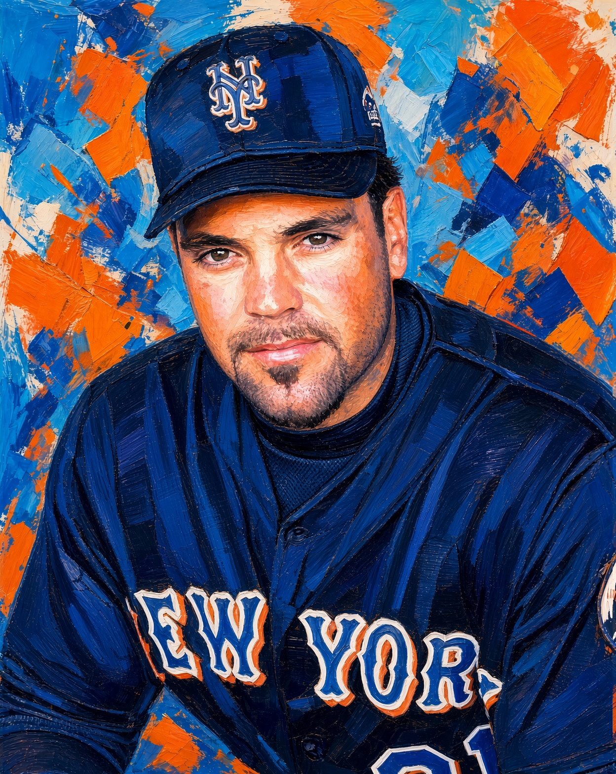 Mike Piazza, SI portrait by Higgie